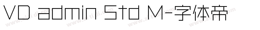 VD admin Std M字体转换